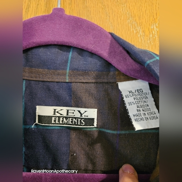 Key Elements Mens Flannel - Picture 3 of 4